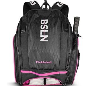 Black and Pink Pickleball Backpack